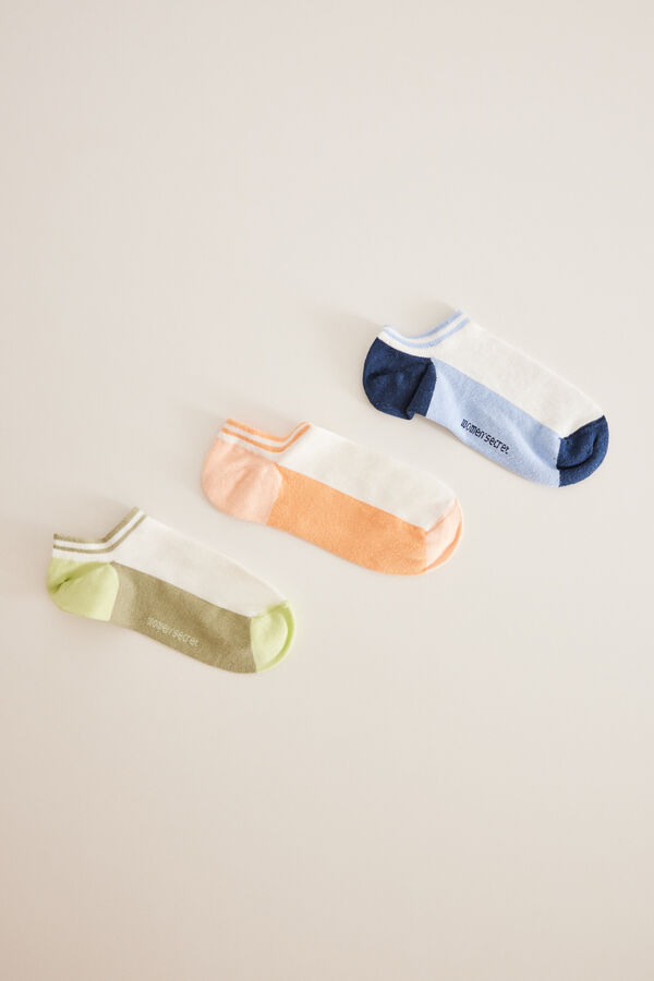 Women'secret Pack 3 meias curtas estampadas estampado