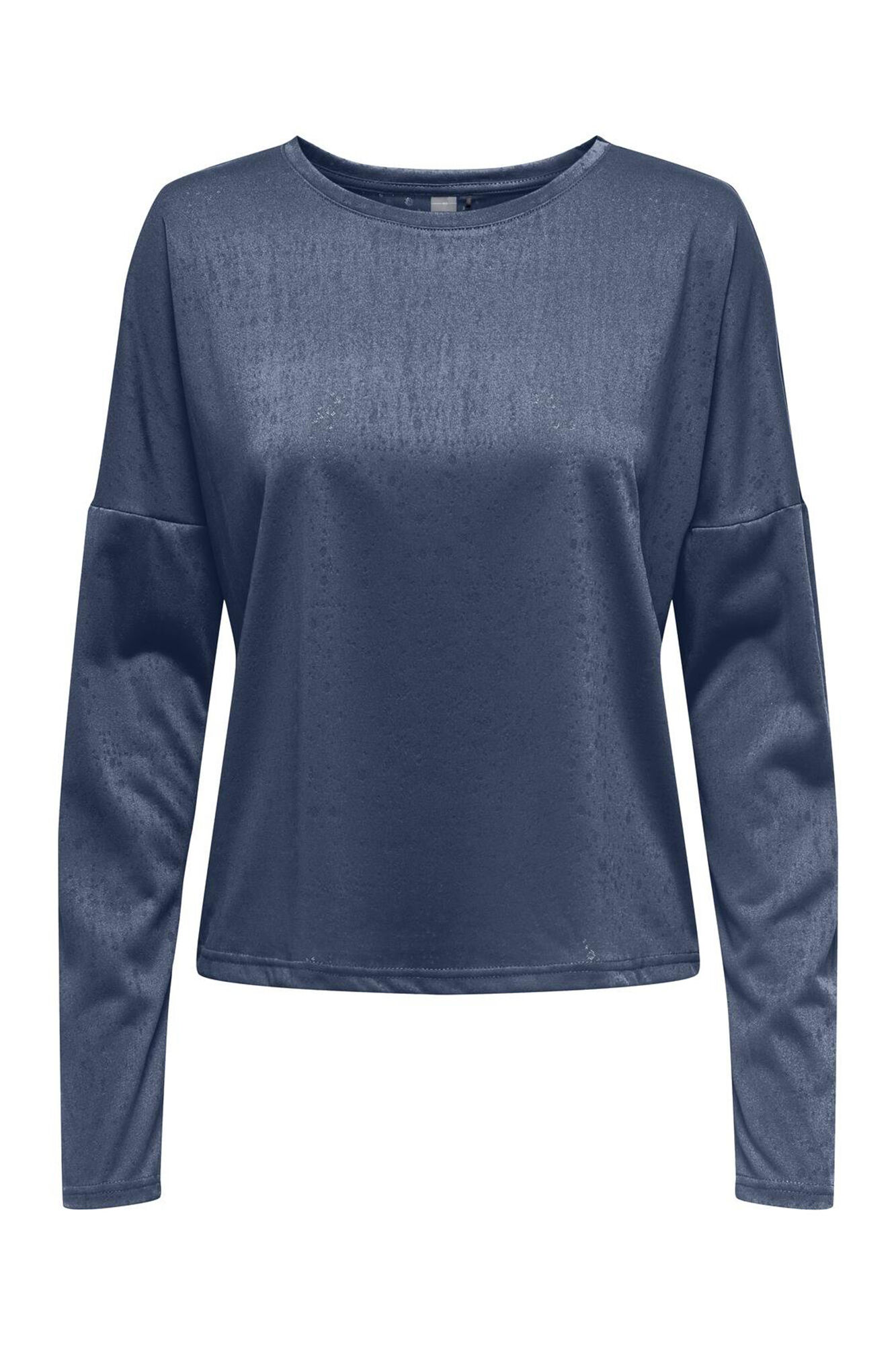 Only Play Camiseta manga larga y cuello redondo, y con tejido efecto agua