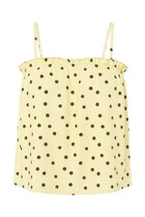Pieces Top de al&ccedil;as bolinhas estampado