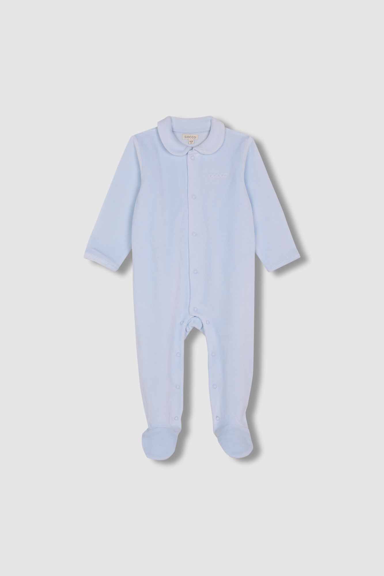 Gocco Pijama velour azul claro