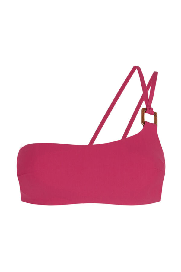 Women'secret Top bikini asim&eacute;trico rosa rosa