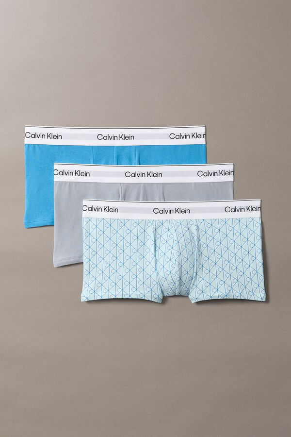 Calvin Klein Pack 3 b&oacute;xers tiro bajo estampado