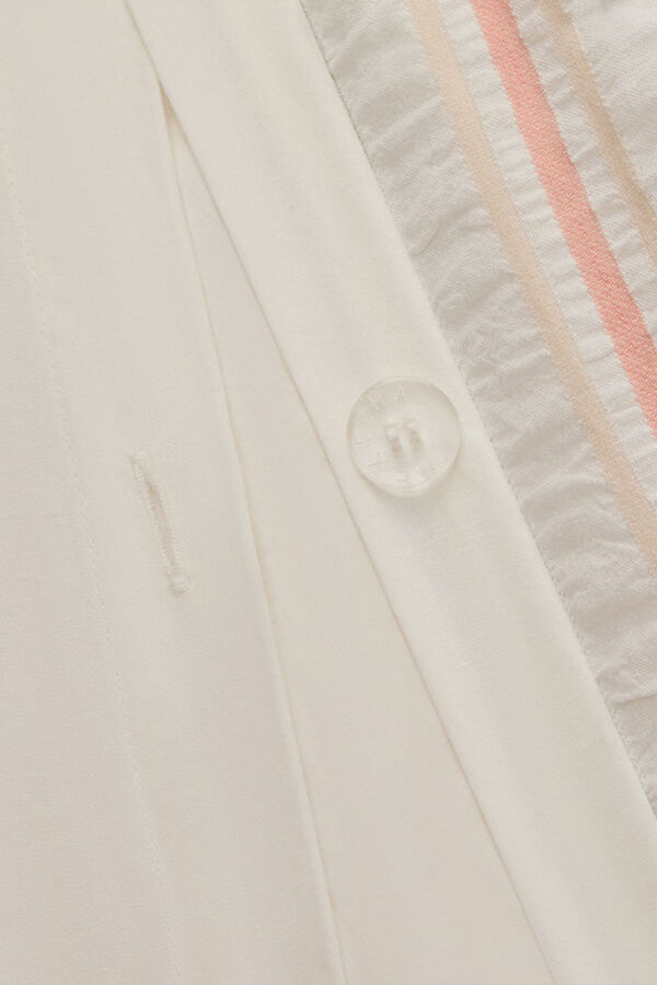 Textura Capa de edredom riscas Seersucker estampado