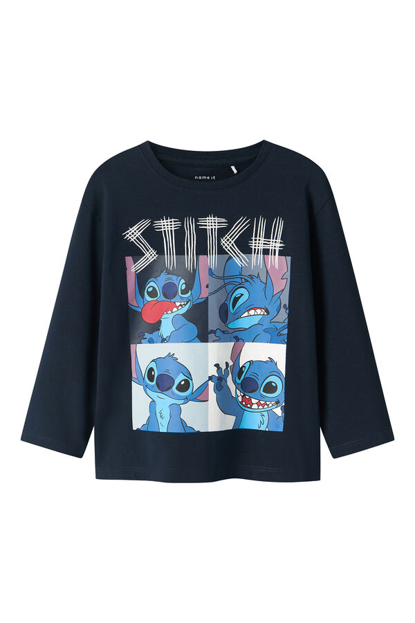 Name it Camiseta Lilo & Stitch manga larga azul