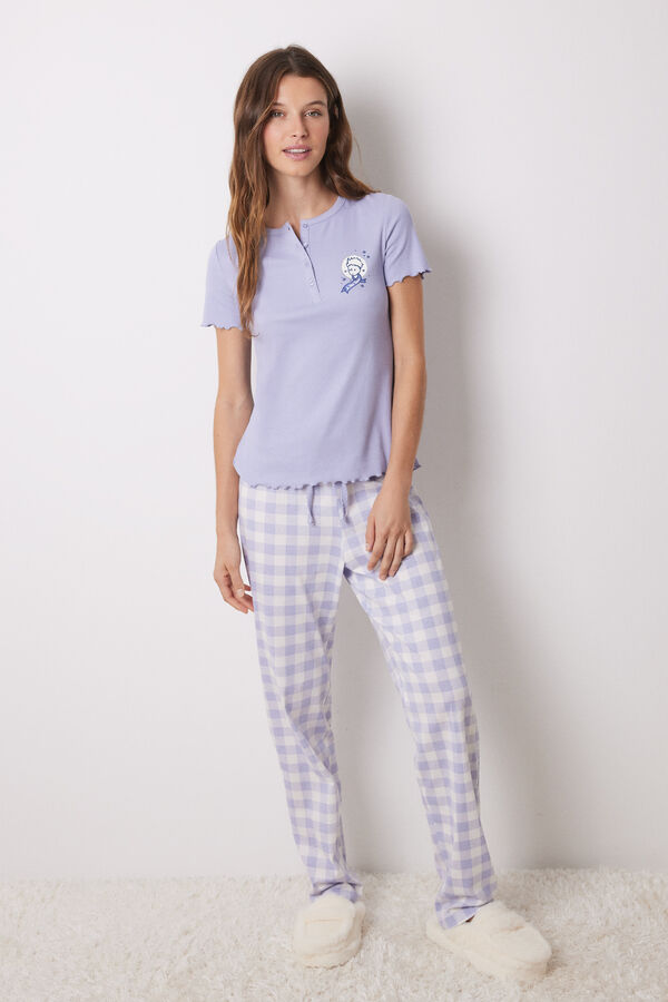Women'secret Pijama manga corta algod&oacute;n &ldquo;El Principito&rdquo;   morado/lila