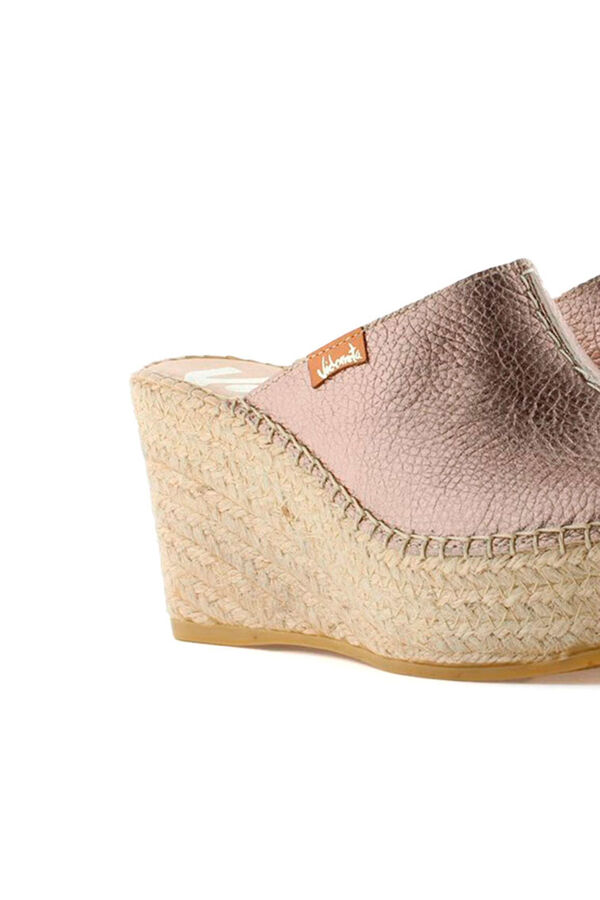 Vidorreta Zueco de cu&ntilde;a yute beige