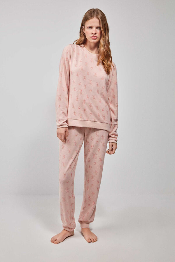 Gisela Pijama comprido borgonha