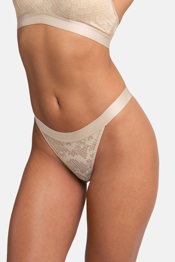 Dorina Pacote de 2 tangas de lurex verde