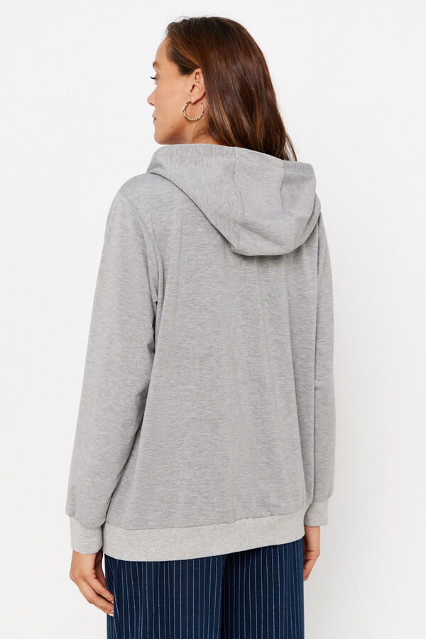 Mamalicious Sudadera maternity de porteo gris