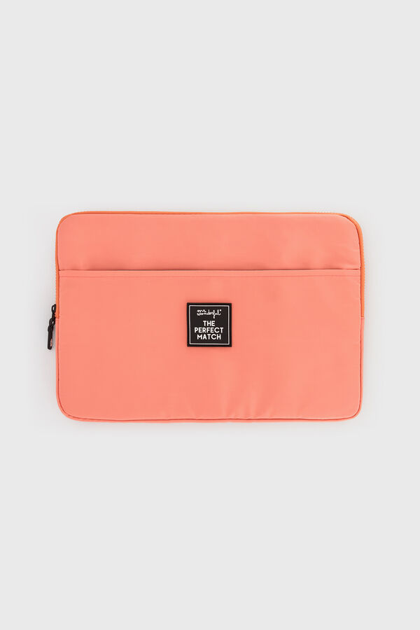 Mr. Wonderful Funda de port&aacute;til 13-14" salm&oacute;n The perfect match estampado