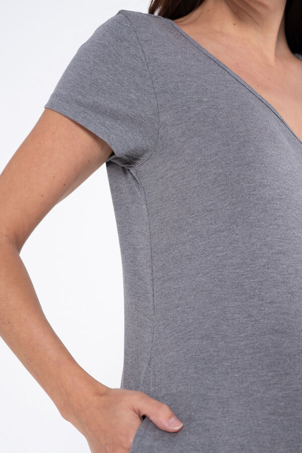 Ohma! Macacão pré-mamã cinzento