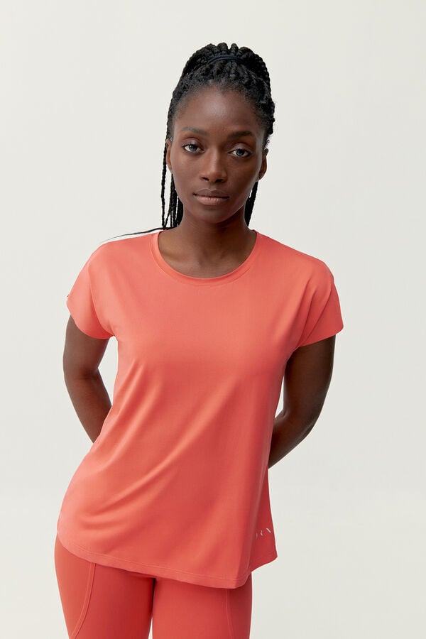 Born Living Yoga Shirt Aina Coral Bright coral