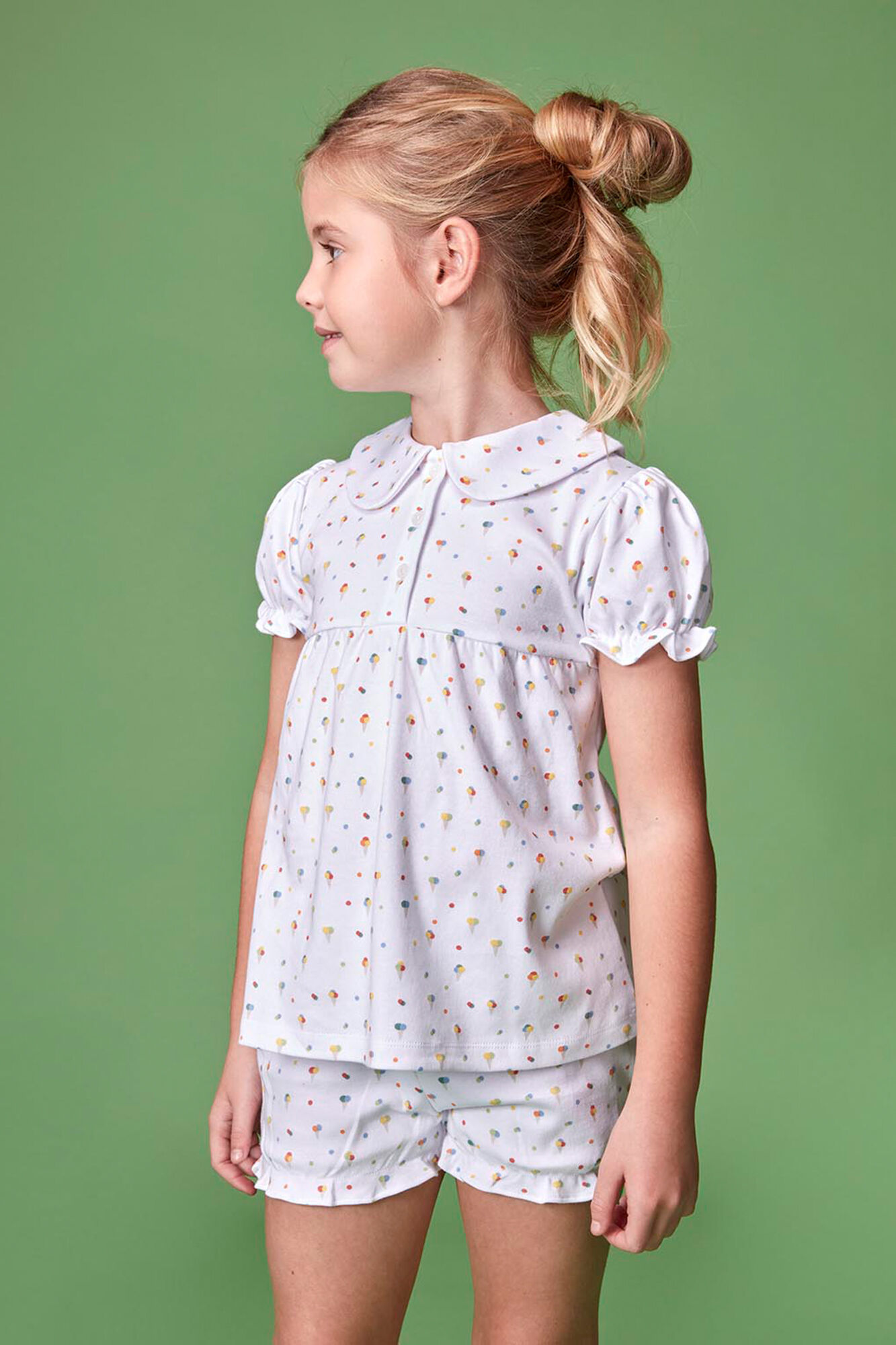 Gocco Pijama estampado helados blanco