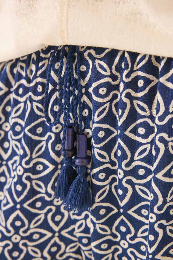 Women'secret Pantalón Capri estampado sello estampado