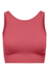 Only Play Sutiã esportivo sem costura com alças de suporte meia rosa