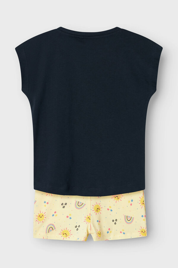 Name it Conjunto ni&ntilde;a manga corta azul