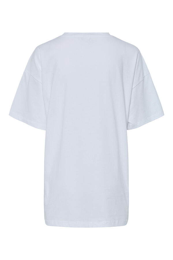 Pieces T-shirt oversize branco