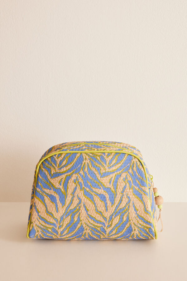 Women'secret Neceser mediano rafia cebra  nude