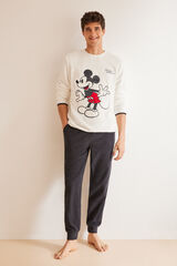 Women'secret Pijama hombre polar Mickey gris