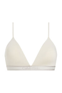 Calvin Klein Sutiã triangular com logo CK