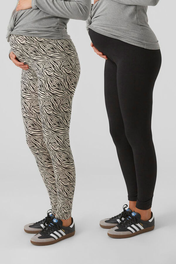 Mamalicious Pack de 2 leggings longas para maternidade preto
