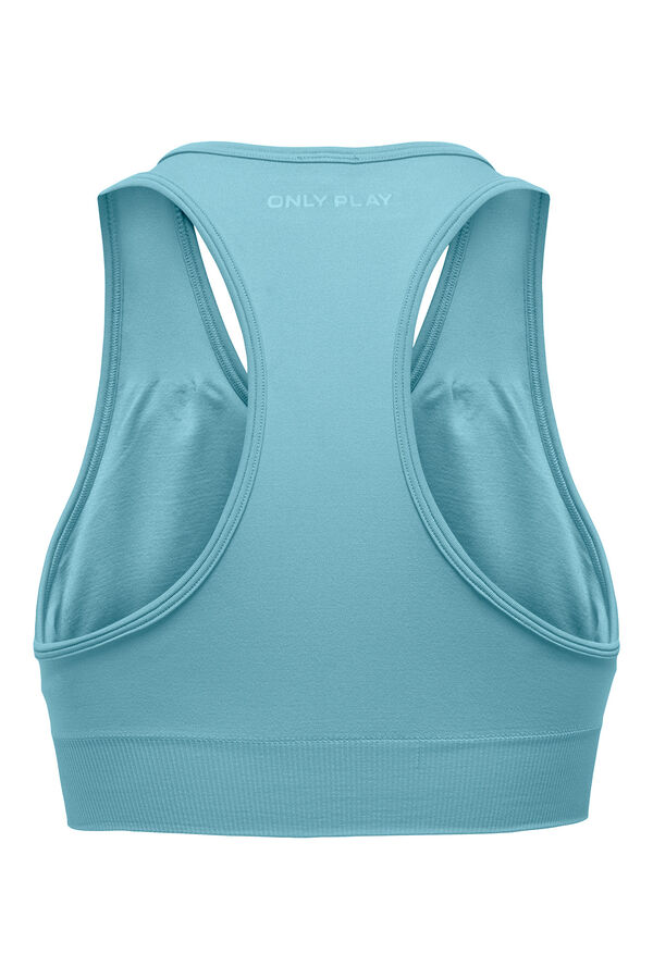 Only Play Suti&atilde; esportivo sem costura com suporte meia azul