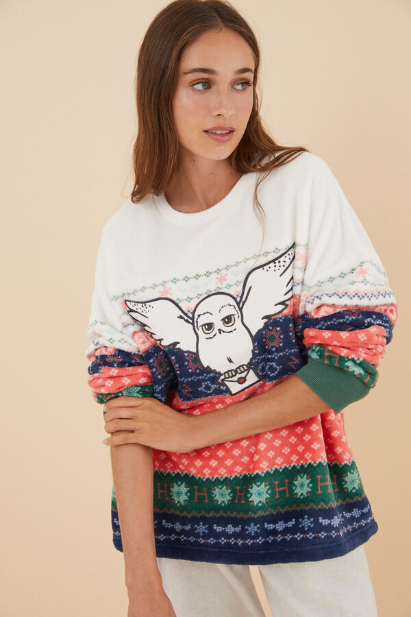 Women'secret Pijama comprido polar Harry Potter  estampado