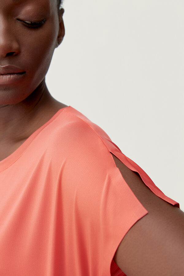 Born Living Yoga Shirt Aina Coral Bright coral