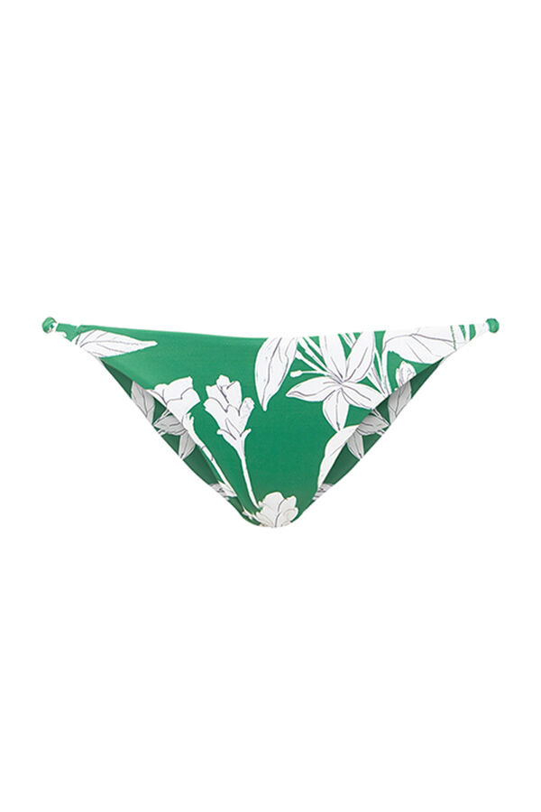 Womensecret Braga bikini brasileña flores verde estampado
