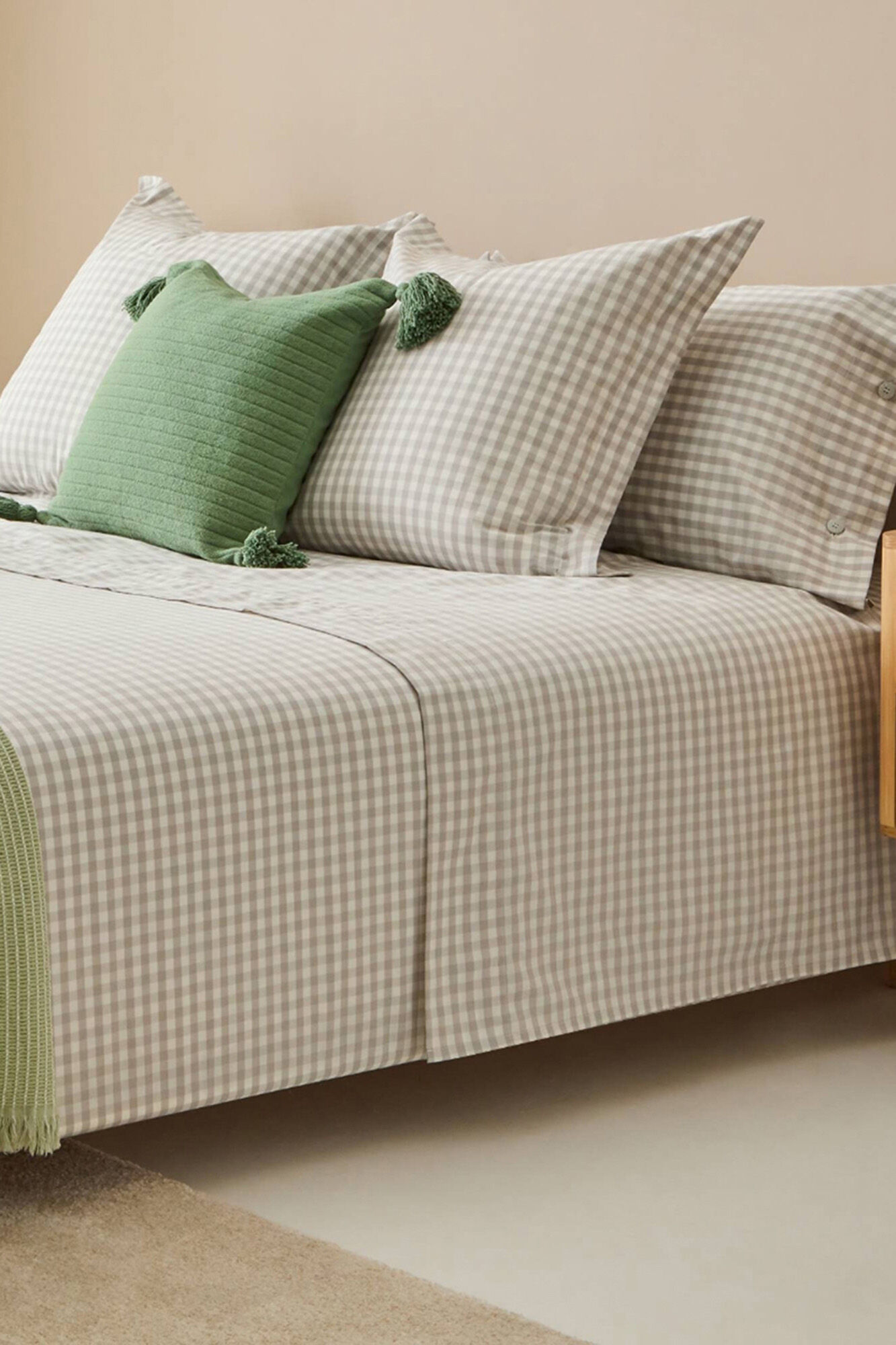 Textura S&aacute;bana de cuadros vichy