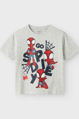 Name it Camiseta de manga curta Spidye cinzento
