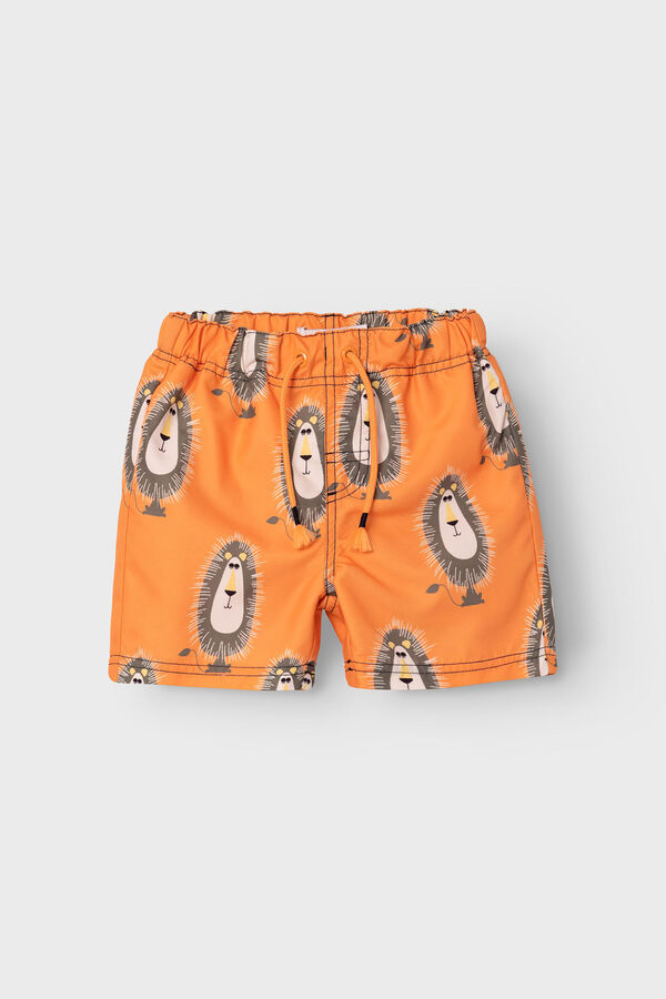 Name it Fato de banho para menino estampado le&atilde;o vermelho