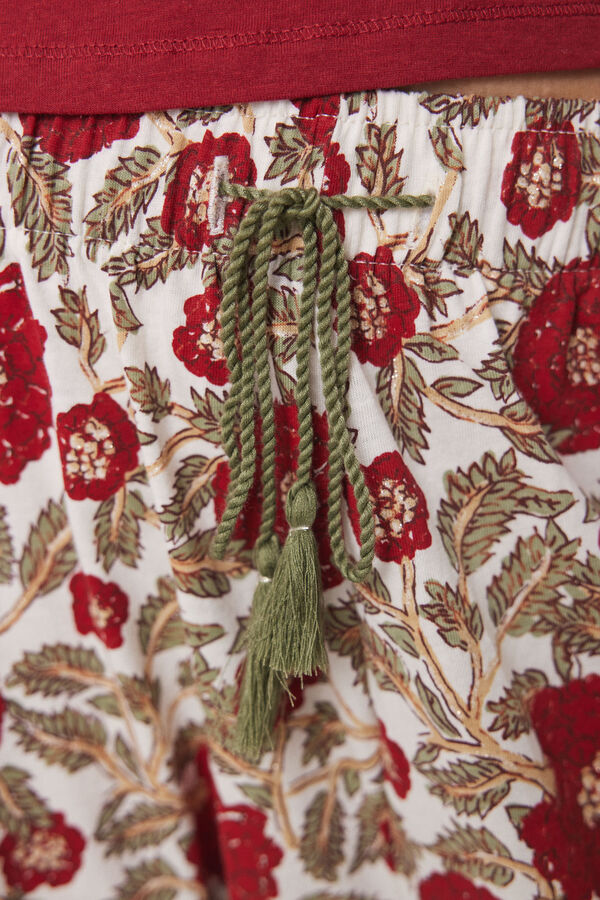 Women'secret T-shirt manga comprida 100% algod&atilde;o vermelha vermelho