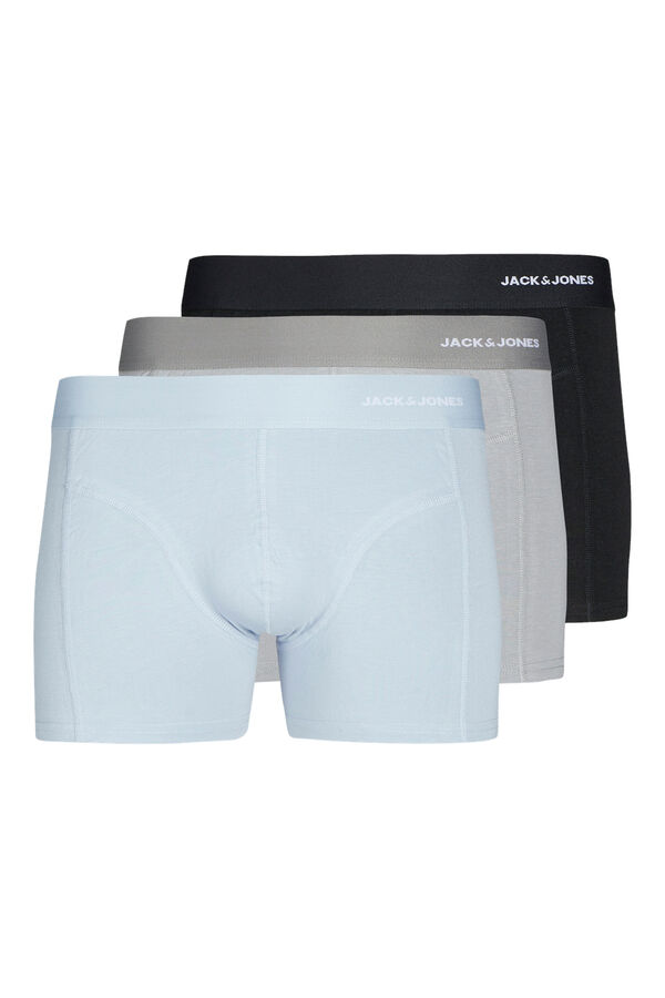 Jack & Jones Pack 3 b&oacute;xers microfibra negro