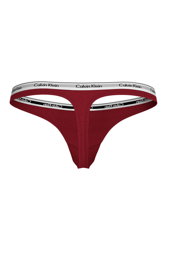 Calvin Klein Tanga logo CK rojo