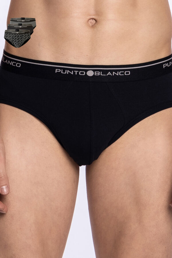 Punto Blanco Pack de 3 slips algod&oacute;n estampado