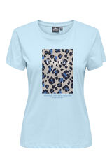 Only Play Camiseta b&aacute;sica algod&oacute;n turquesa