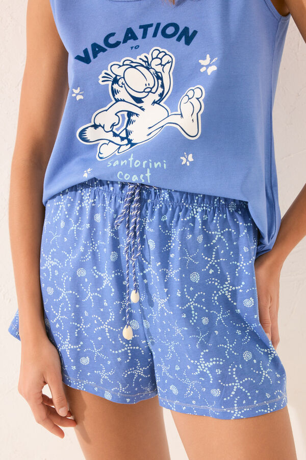 Women'secret Pijama azul marinho com al&ccedil;as azul