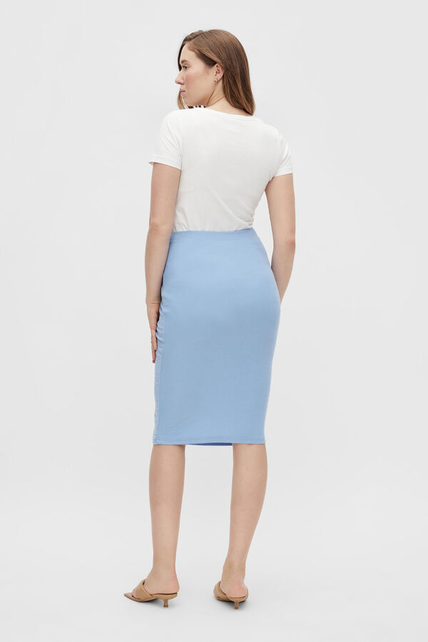 Mamalicious Falda midi maternity azul