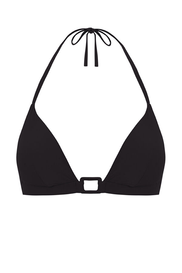 Womensecret Top bikini triangular arandela negro negro