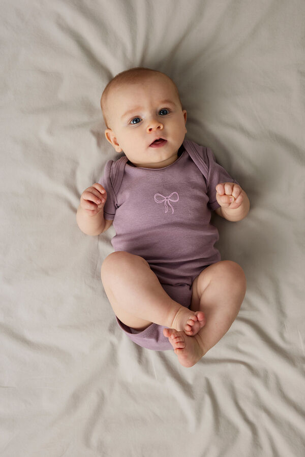 Name it Pack 3 bodies beb&eacute; ni&ntilde;a lazos morado/lila