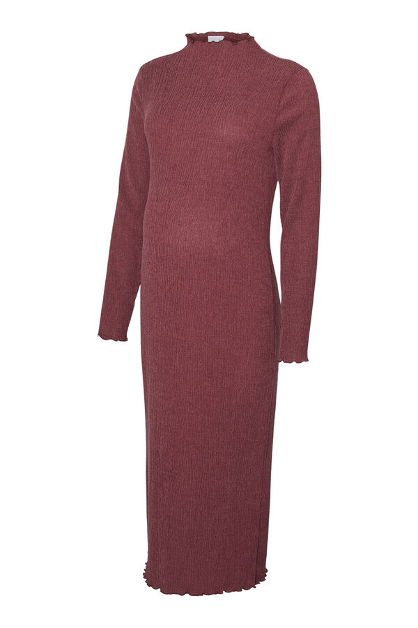 Mamalicious Vestido midi maternity morado/lila