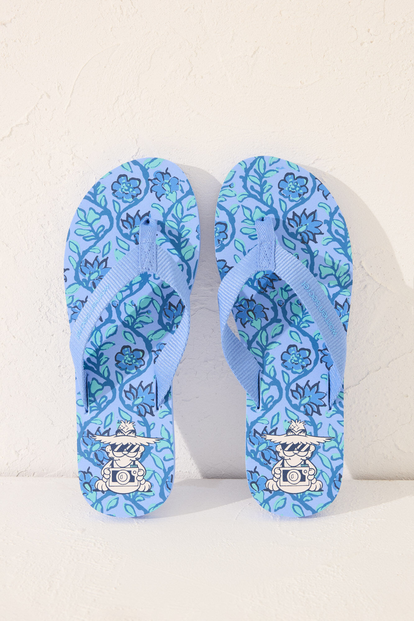 Women'secret Chinelos azuis Garfield