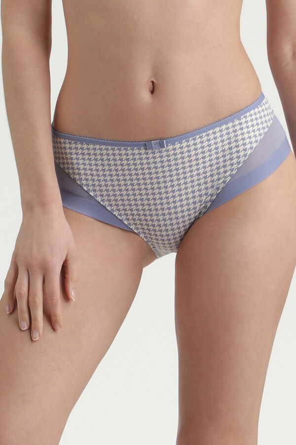 DIM Braga de microfibra y tul estampado