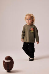 Name it T-shirt de menino 'Super bom dia' verde