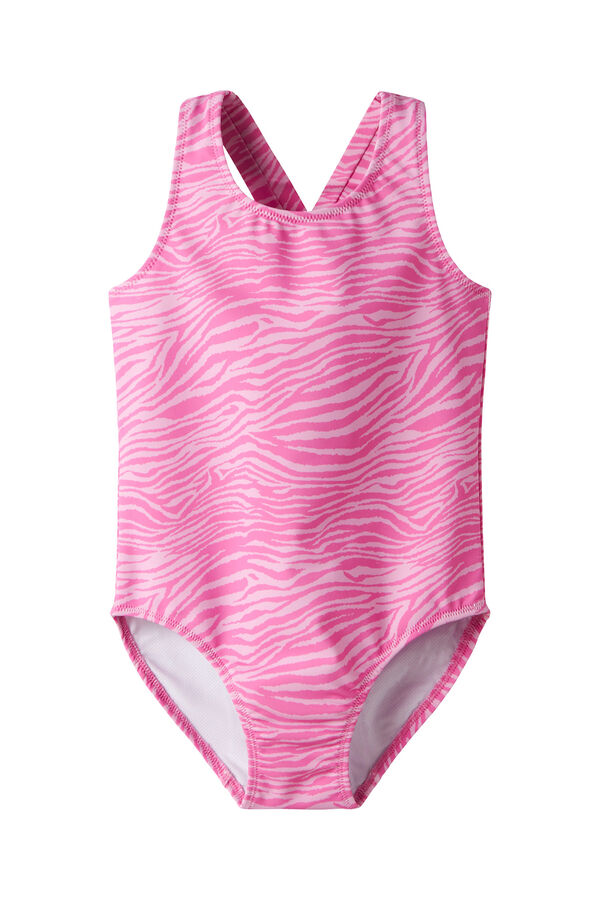 Name it Ba&ntilde;ador cebra espalda cruzada fucsia