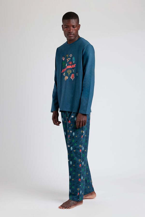 Admas Pijama hombre Alien Species Star Wars azul