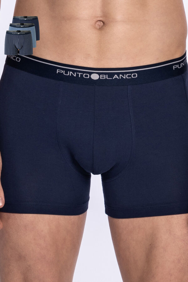 Punto Blanco Pack de 3 boxers algod&oacute;n estampado