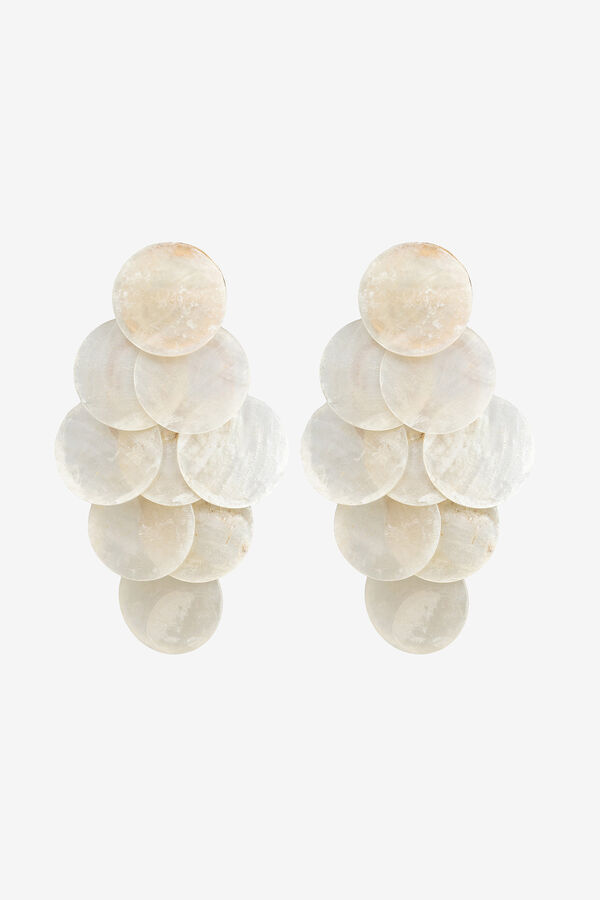 Vilanova Pendente Comprido de N&aacute;car branco