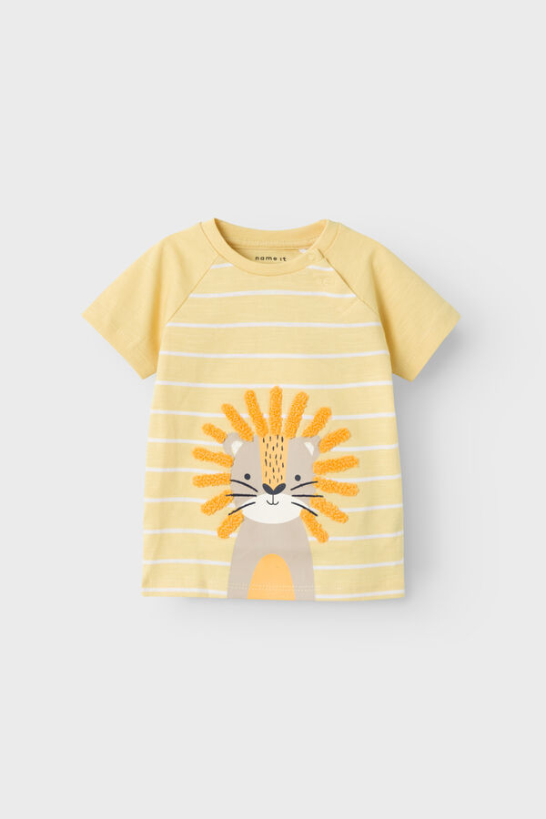 Womensecret T-shirt de bebé menino de manga curta com detalhe em 3D estampado
